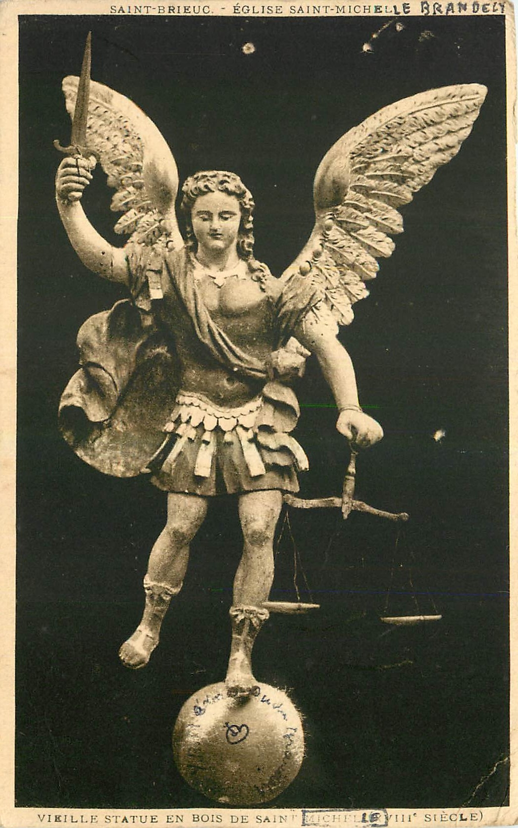 Saint-Brieuc - Église Saint-Michel - Statue en bois du VIIIe siècle