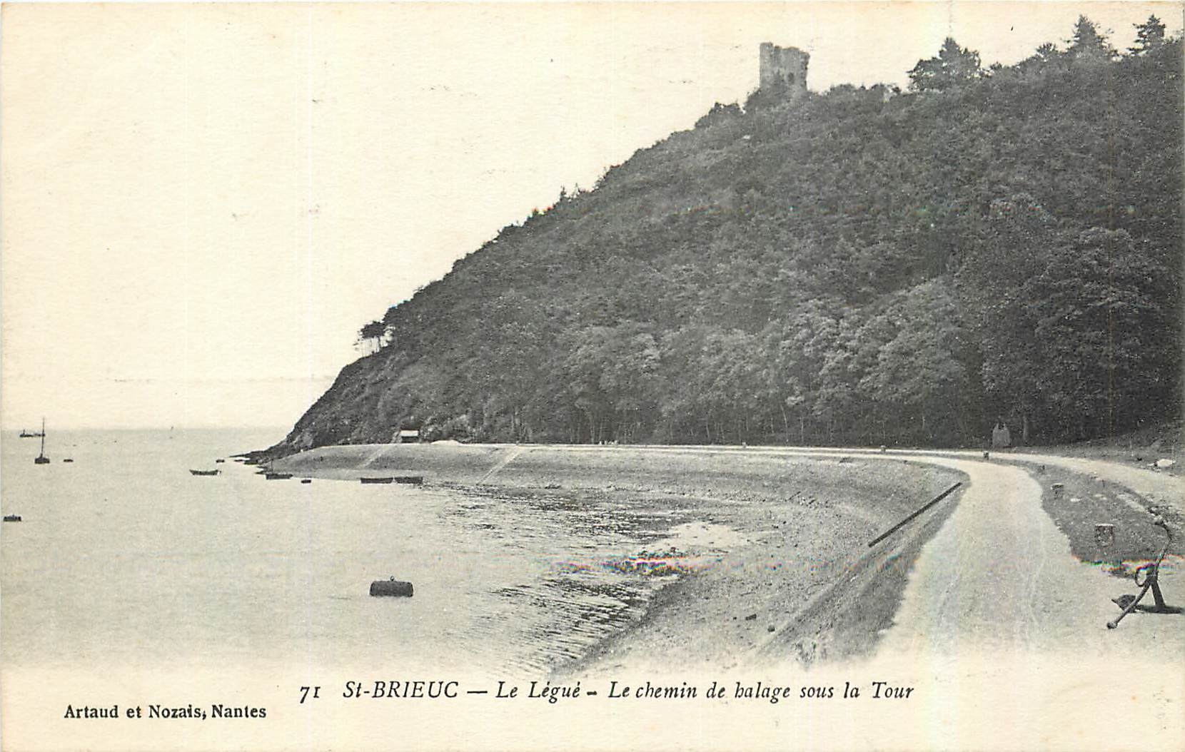St-Brieuc — Le Légué — Le chemin de balage sous la Tour