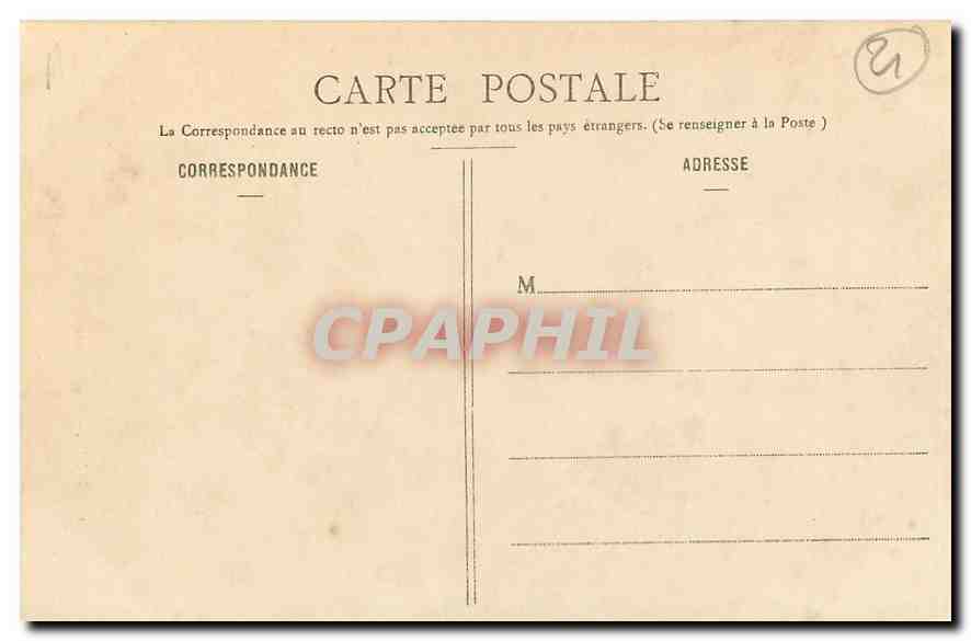 CPA Dijon Musee Cheminee de la Salle des Gardes  — Rückseite