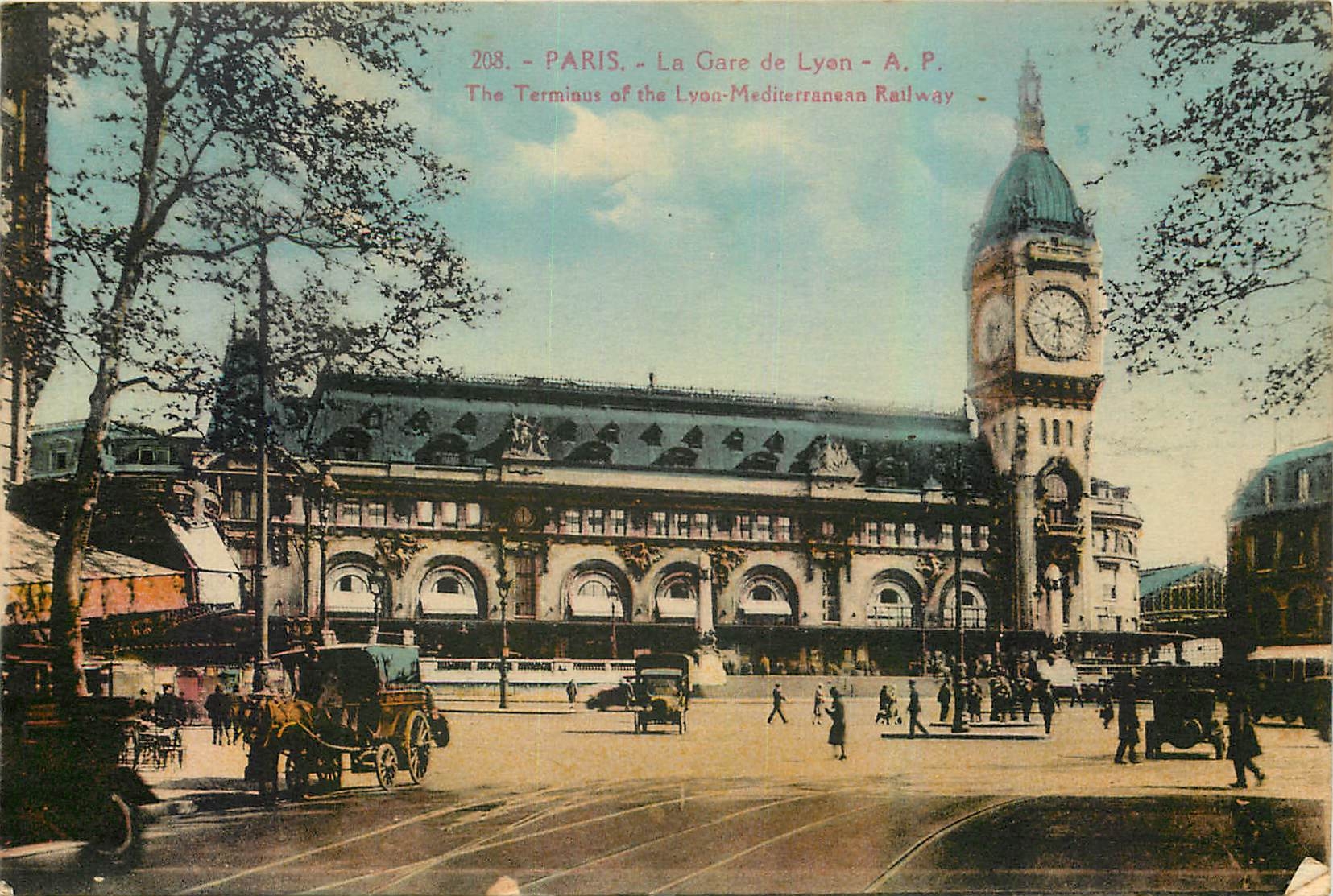 CPA Paris la Gare de Lyon 