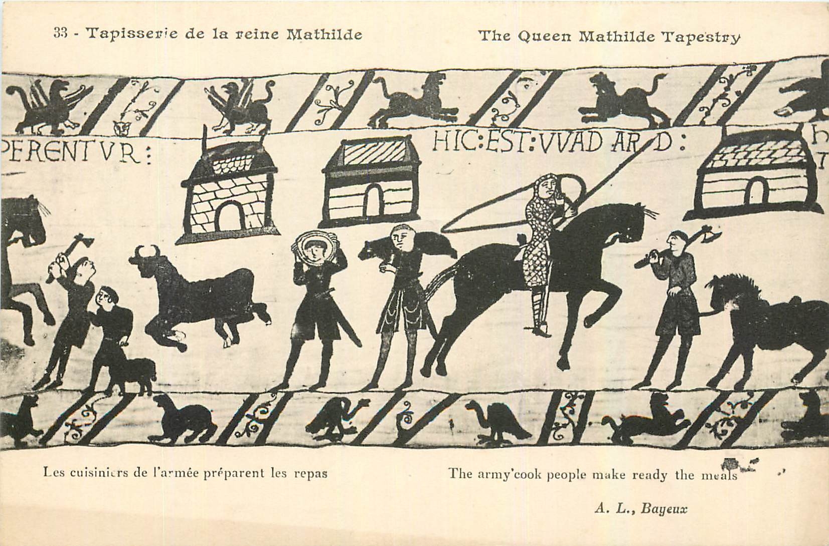 CPA Tapisserie de la Reine Mathilde Les cuisiniers de l'armee preparent les repas