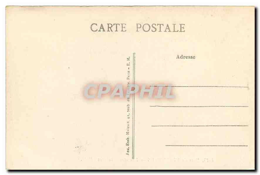 CPA Bois de Vincennes Lac des Minimes  — Rückseite