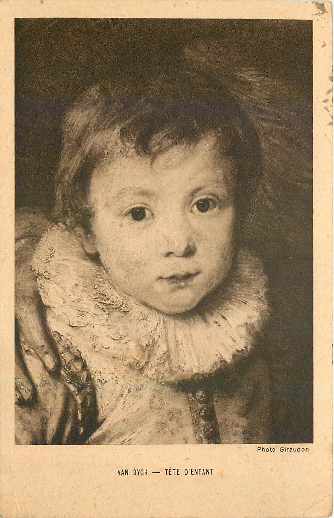 CPA Van Dyck Tete d'Enfant 