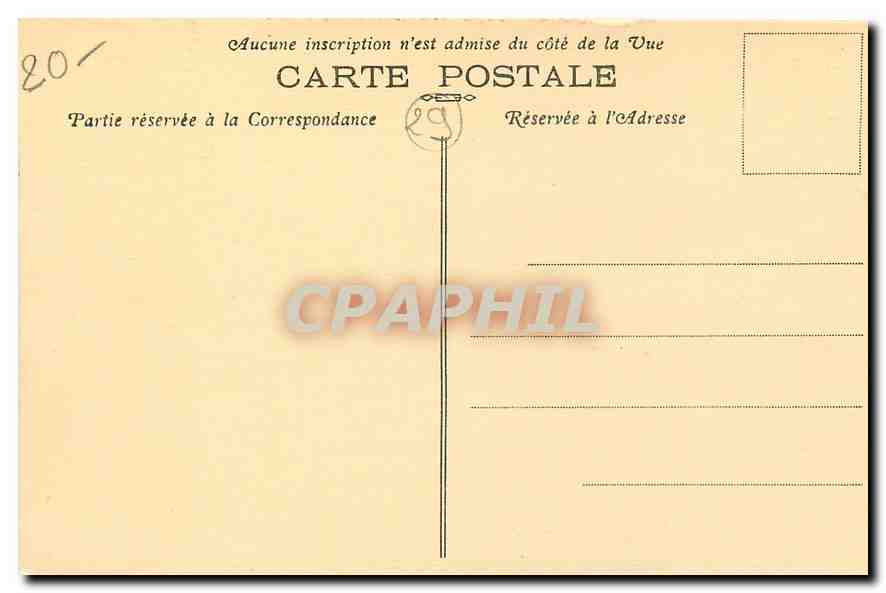 CPA Bretagne Clocher de la Basilique de Notre Dame du Folgoet F  — Rückseite