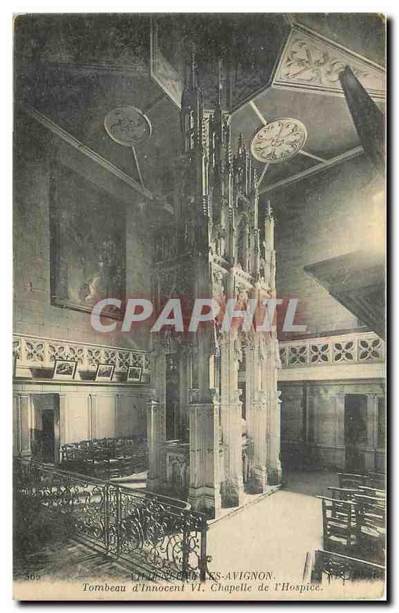 CPA Villeneuve les Avignon Tombeau d'Innocent VI Chapelle de l'Hospice 