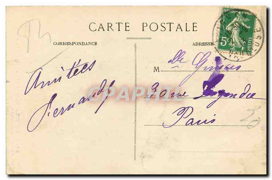 CPA Avignon Cathedrale Siege des Papes  — Verso