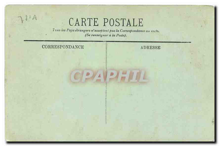 CPA Versailles Le Chateau La Pendule astronomique  — Verso