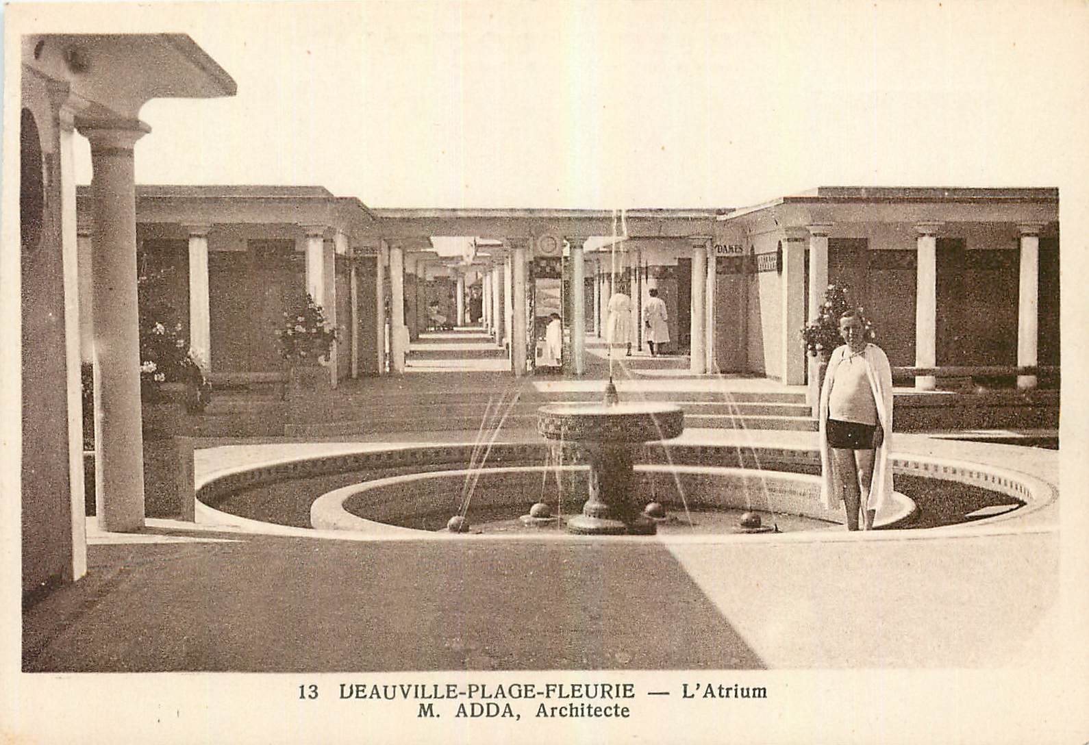 CPA Deauville Plage Fleurie L'Atrium 