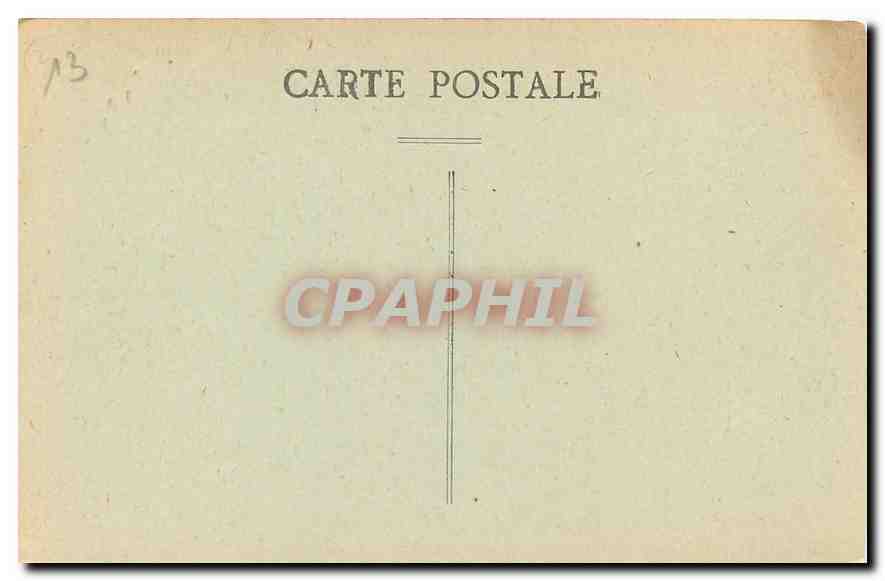 CPA Marseille Fontaine Cantini  — Back