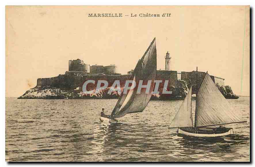 CPA Marseille Le Chateau d'If Bateaux