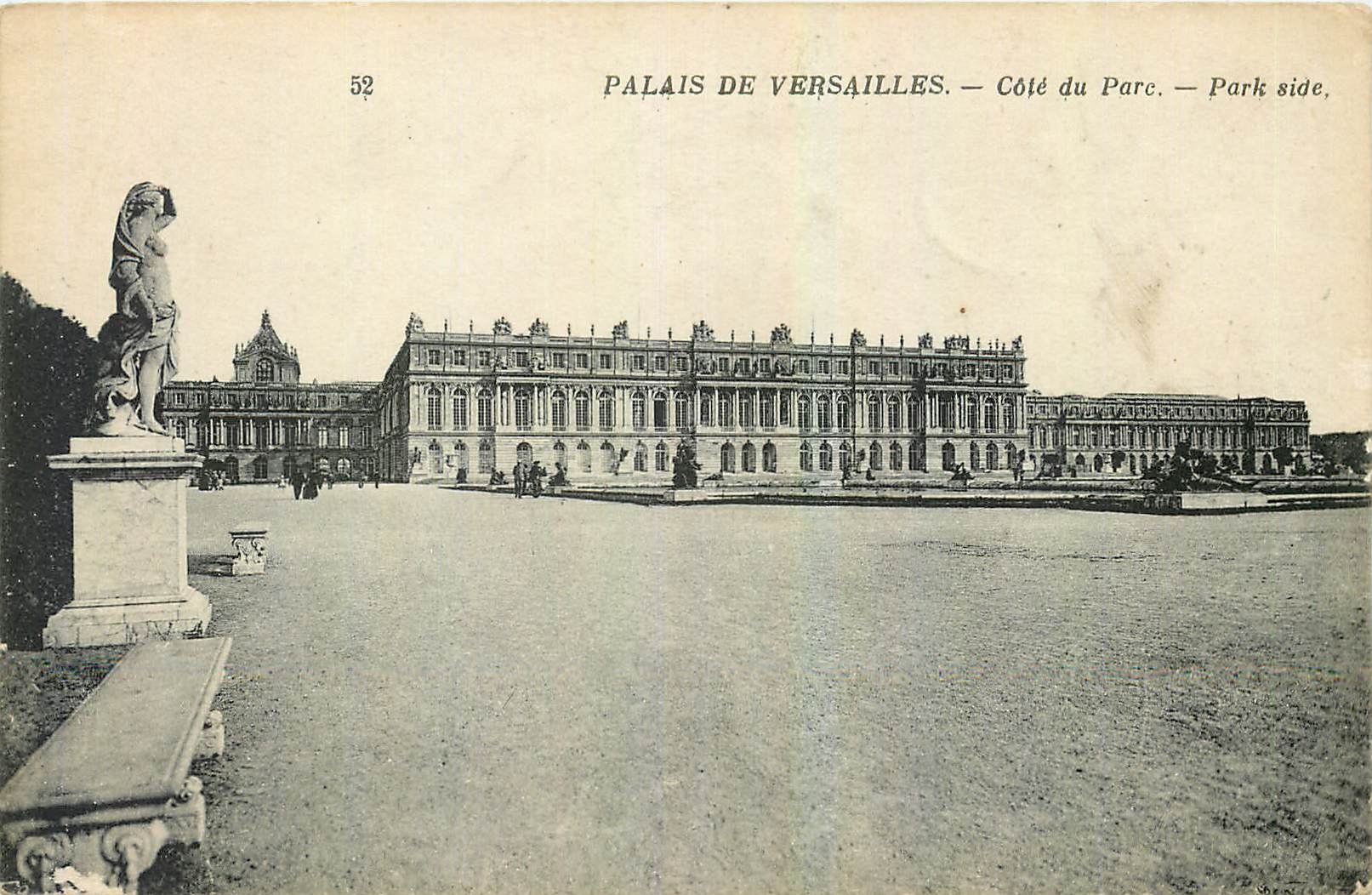 CPA Palais de Versailles Cote du Parc 