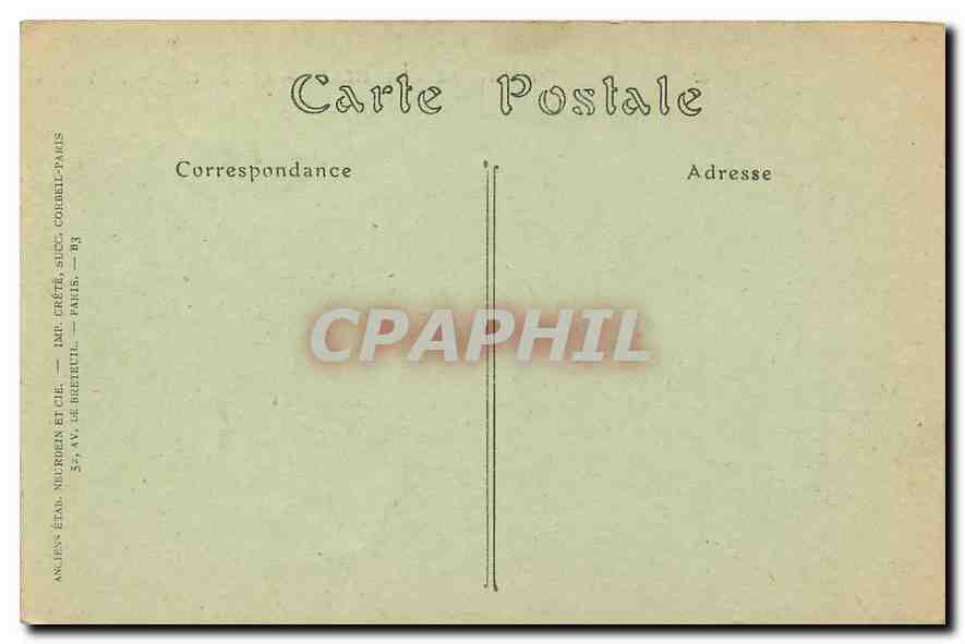 CPA Palais de Versailles Cote du Parc  — Rückseite
