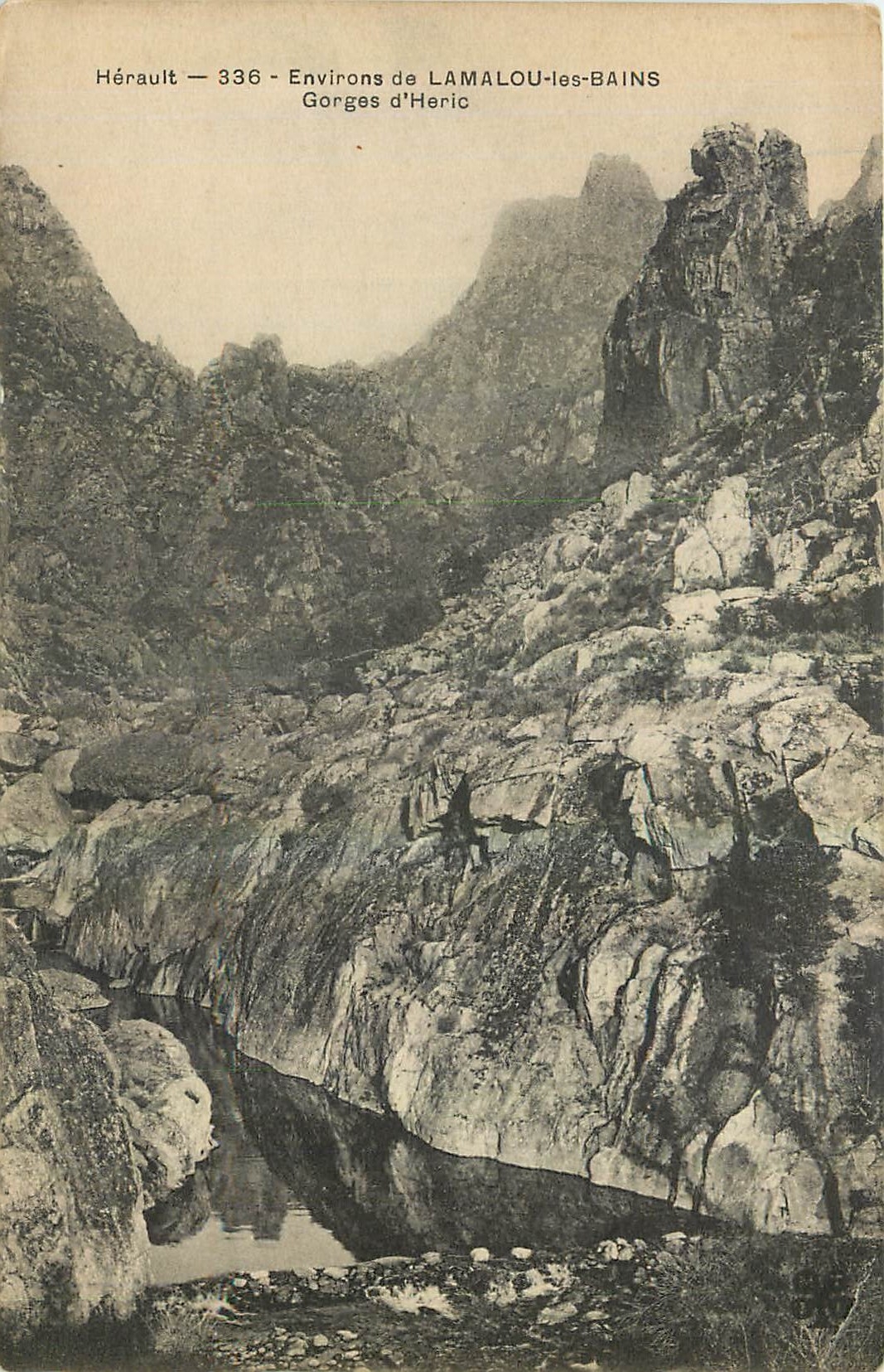 CPA Herault Environs de Lamalou les Bains Gorges d'Heric 