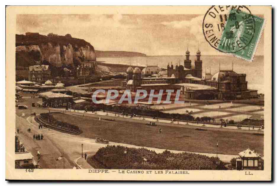 Dieppe CPA Le casino et les falaises