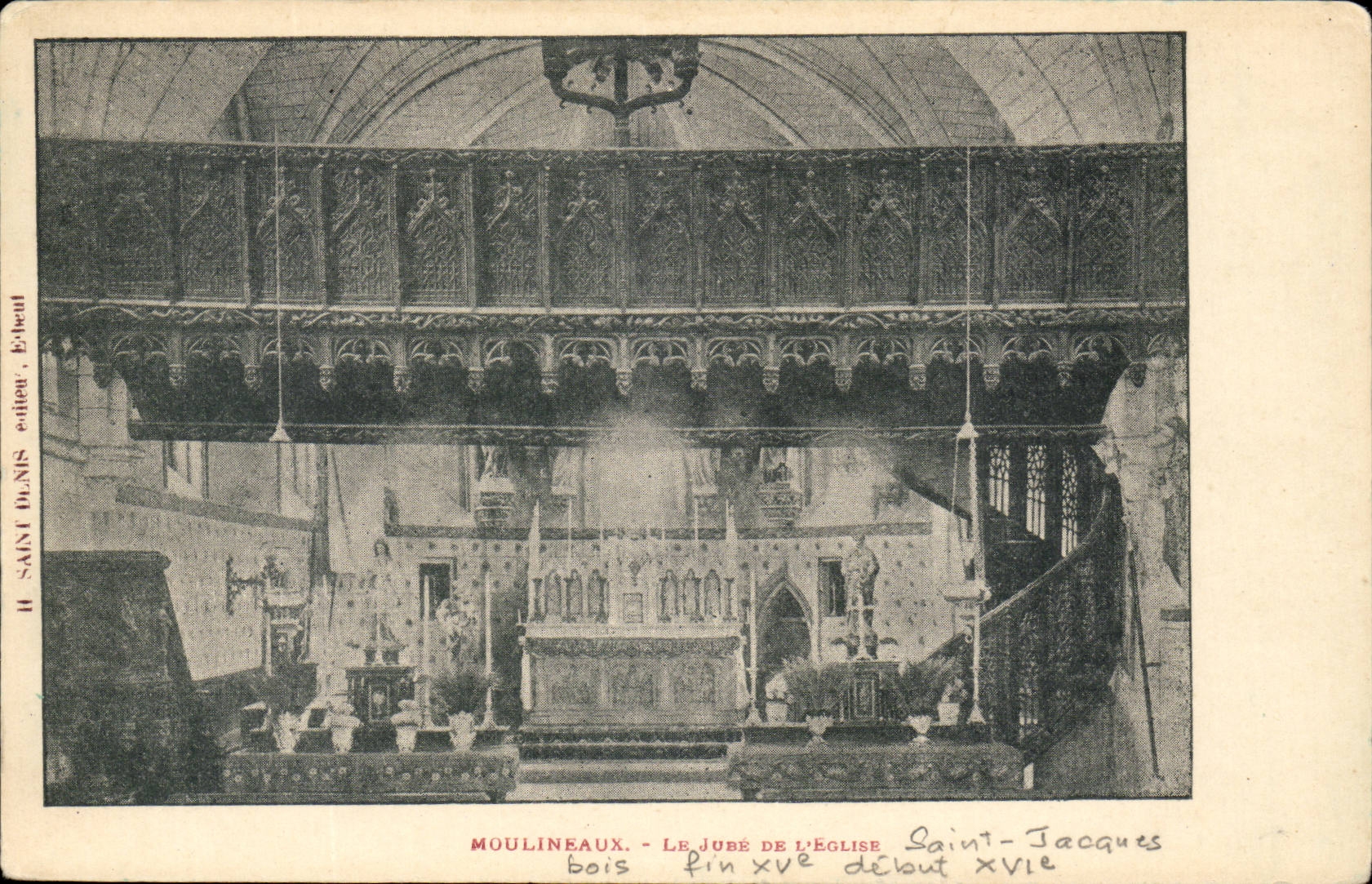 Moulineaux CPA Le jure de l'eglise Saint Jacques