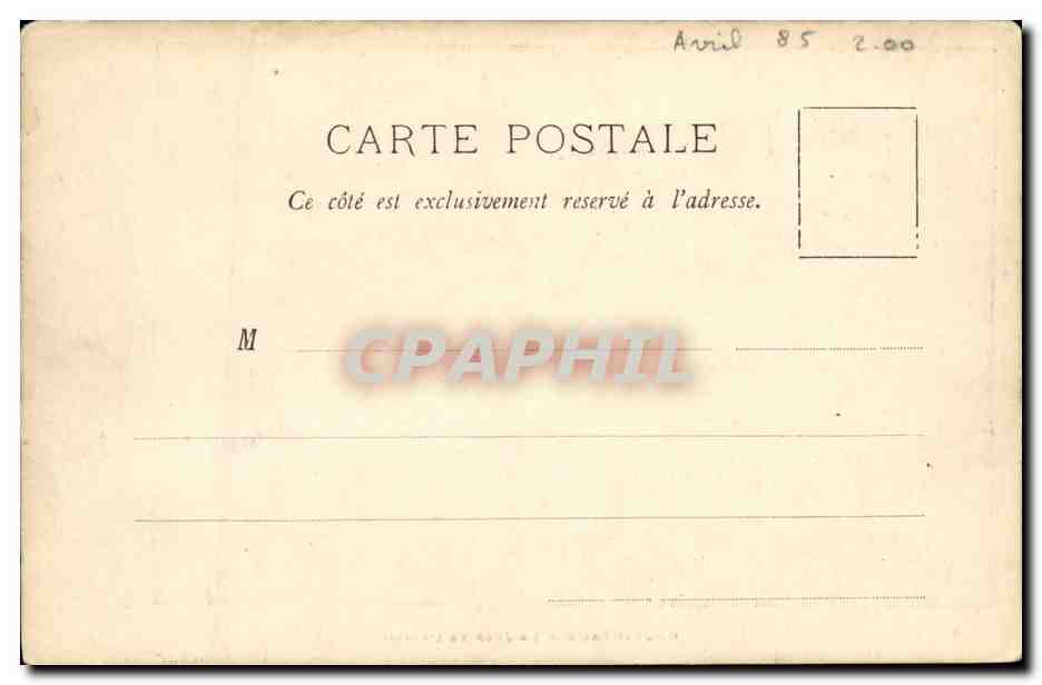 Moulineaux CPA Le jure de l'eglise Saint Jacques — Rückseite