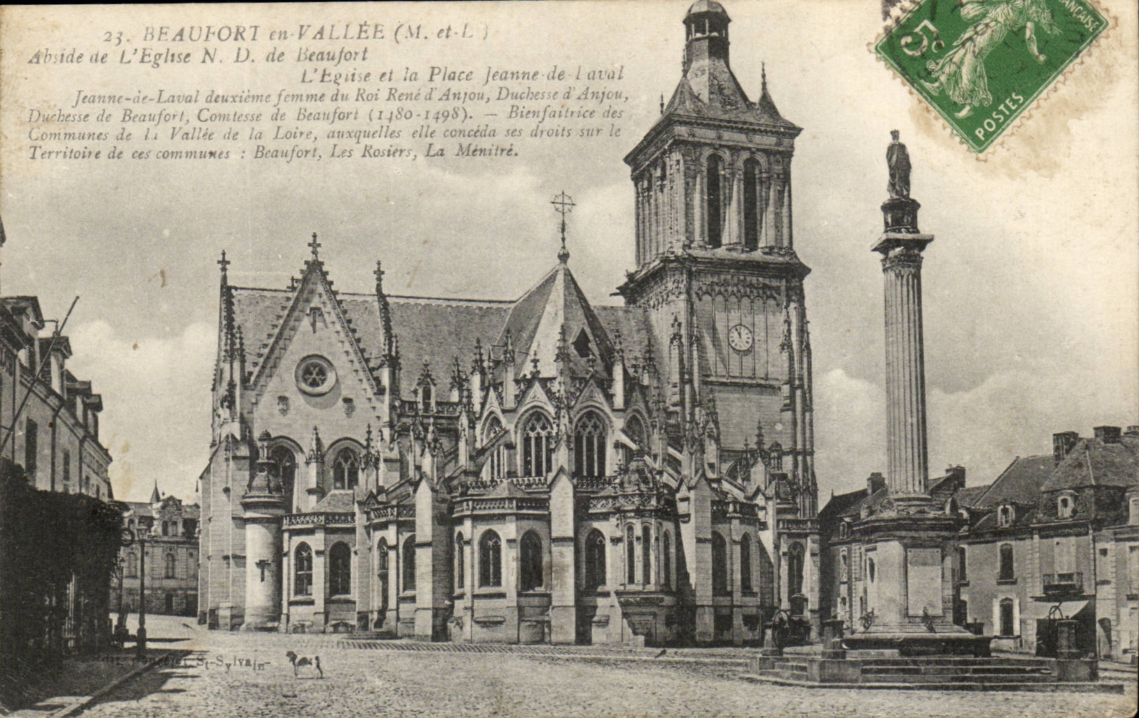 Beaufort en Vallee CPA Abside de l'eglise de Beaufort 