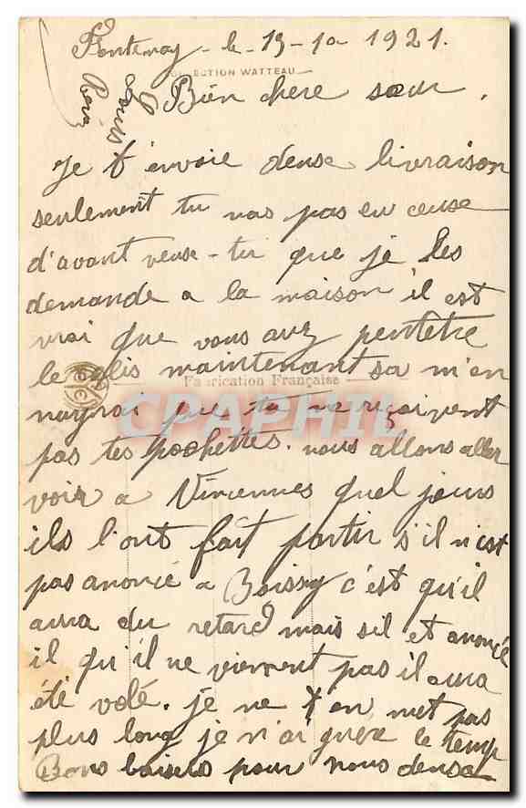 CPA Salon de Paris Matinee au lavoir — Rückseite