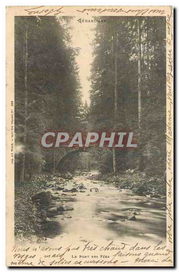 CPA Gerardmer Le Pont des Fees 