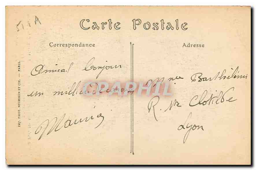 CPA Bombardement de Reims La Cathedrale de Reims apres son indendie  — Rückseite