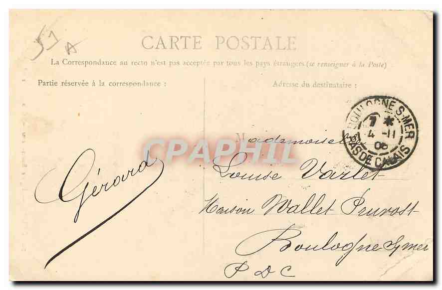 CPA Reims Eglise Saint Remi Grand Portail  — Rückseite