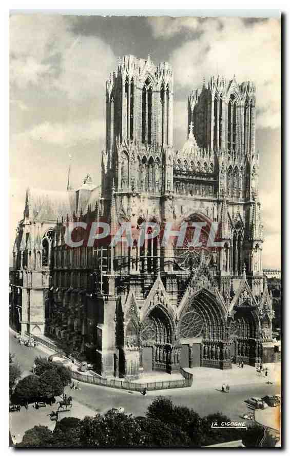 CPA Reims Marne La Cathedrale 