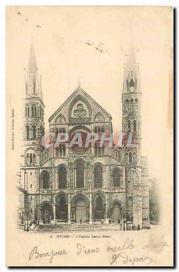 CPA Reims l'Eglise Saint Remi 