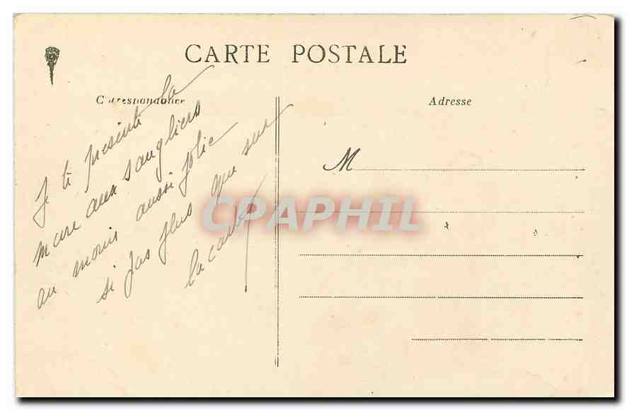 CPA Le Huelgoat La Mare Sangliers  — Rückseite