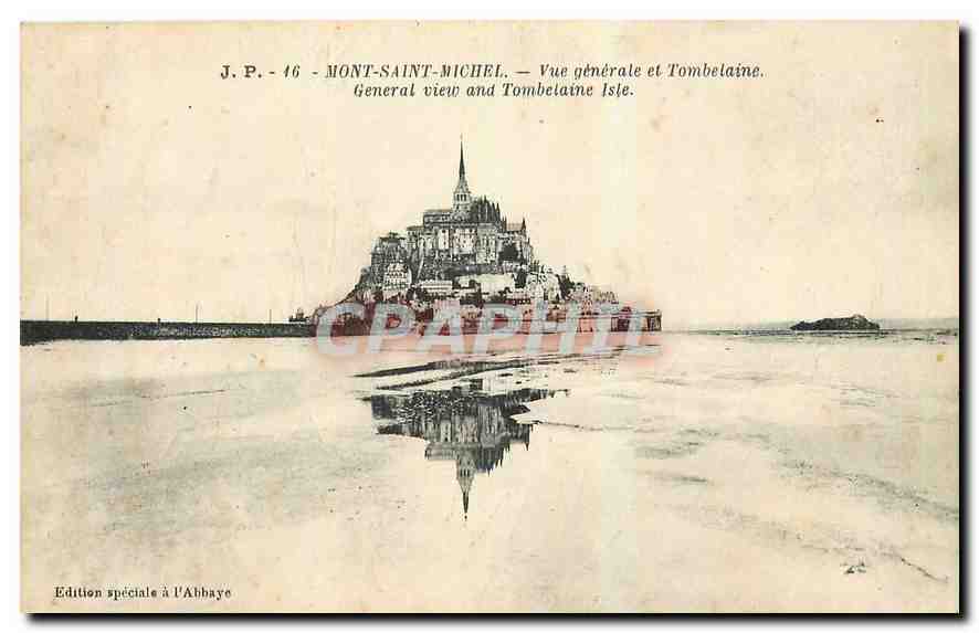 CPA Mont Saint Michel Vue generale et Tombelaine 
