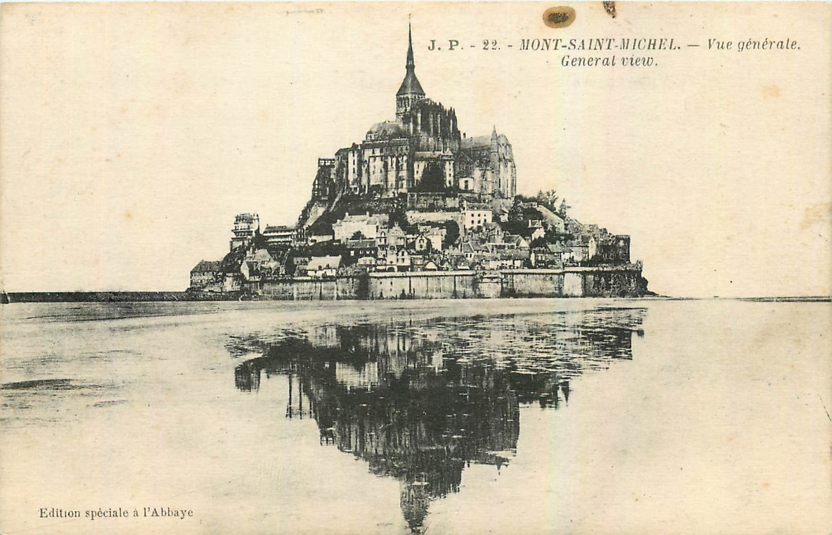 CPA Mont Saint Michel Vue generale 