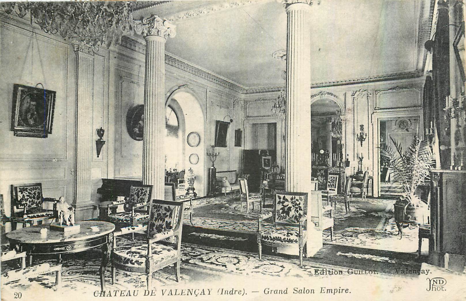 CPA Chateau de Valencay Indre Grand Salon Empire 