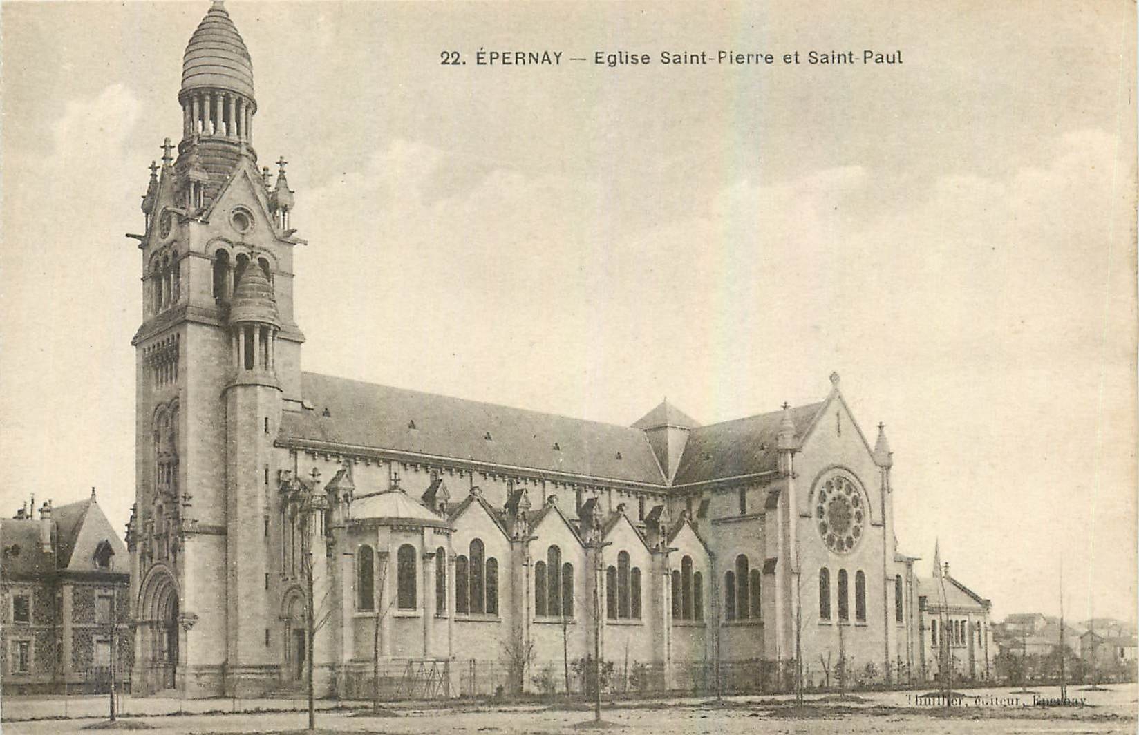 CPA Epernay Eglise Saint Pierre et Saint Paul 