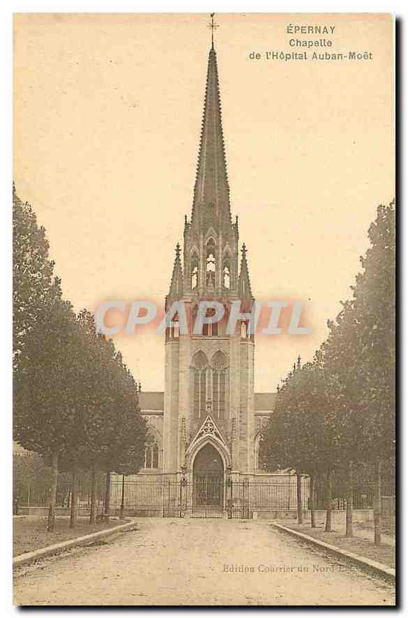 CPA Epernay Chapelle de l'Hopital Auban Moet 