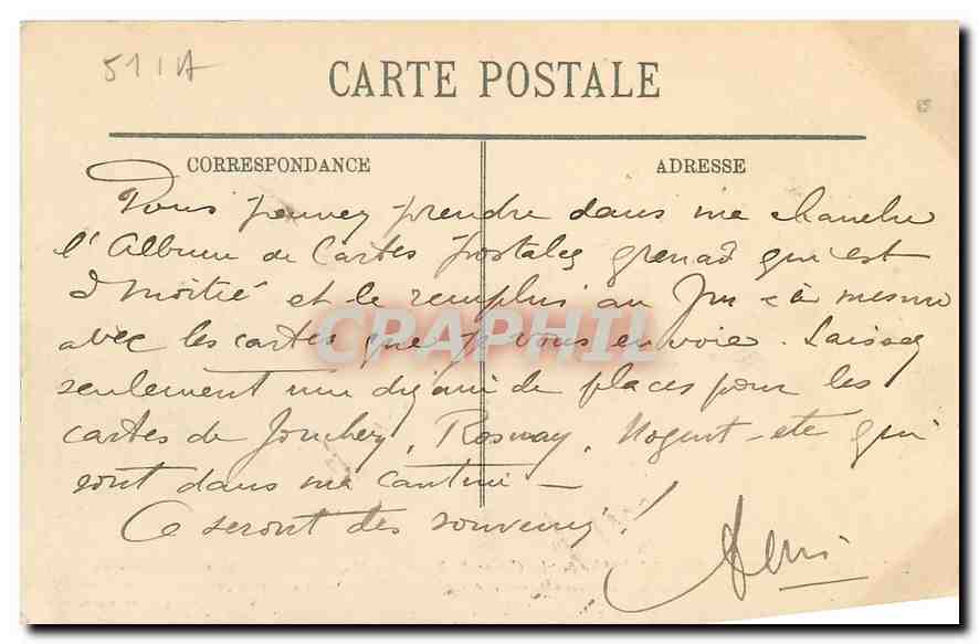 CPA Guerre Europeenne 1914 Le Crime de Reims Musee archiepiscopal — Verso