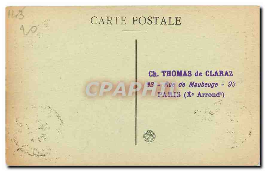 Le Col d'Izoard et le Pégü - Col Ribotat - éditeur Mercenéri n°60 — Rückseite
