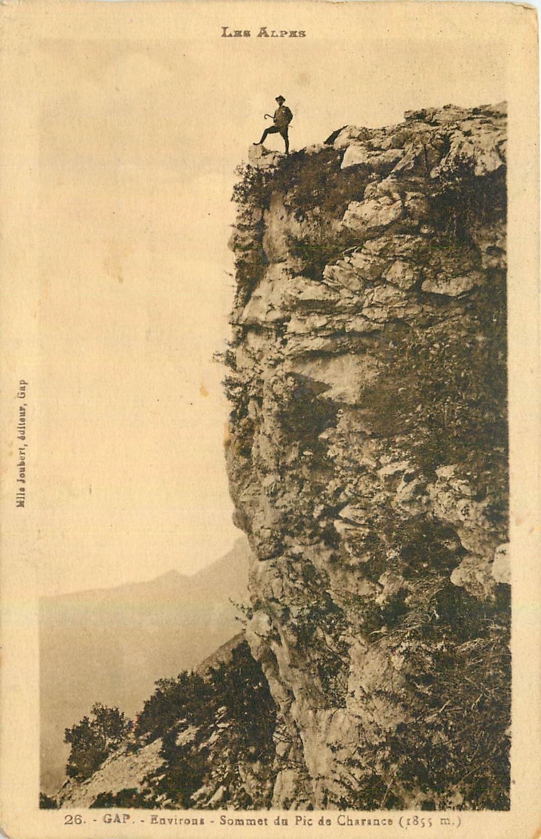 Sommet du Pic de Charsance (1855 m.) — Les Alpes — éditeur Mile Jouburt, Gap, n°26