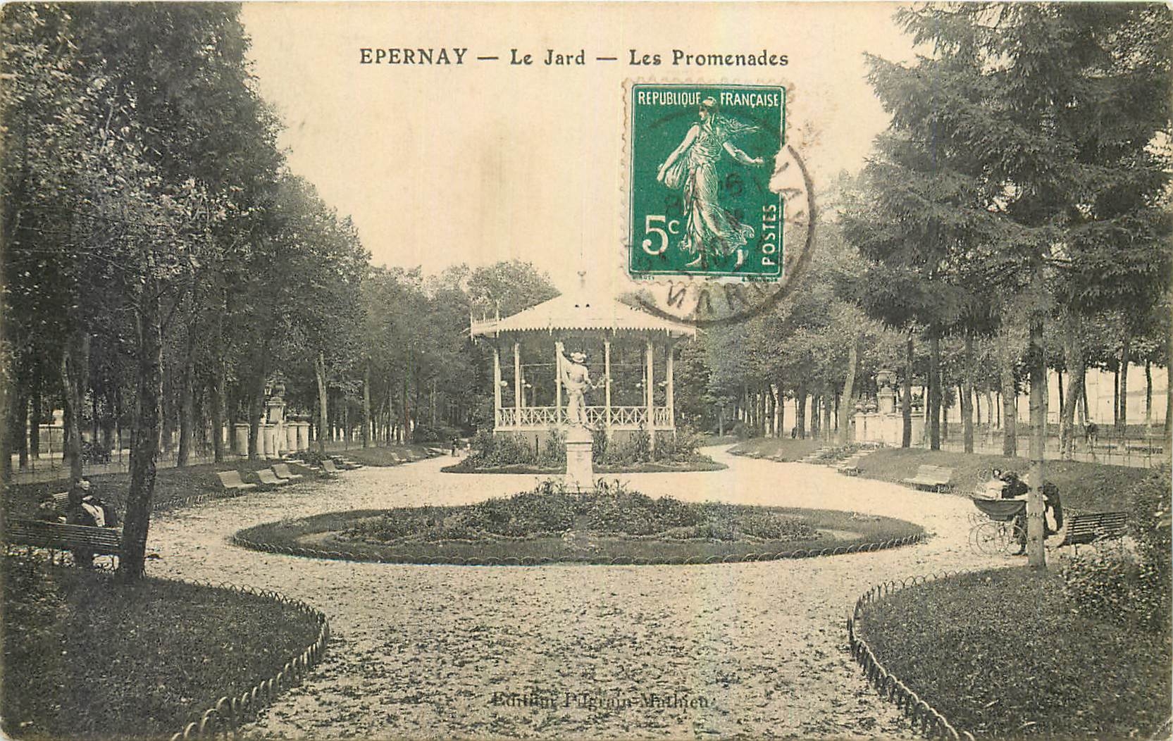 CPA Epernay Le Jard Les Promenades 