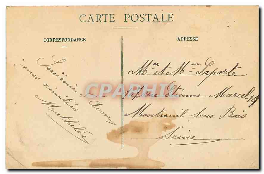 Foresta di Fontainebleau — Vista sulla Torre Denecourt — editore non identificato, n° 88 — Verso