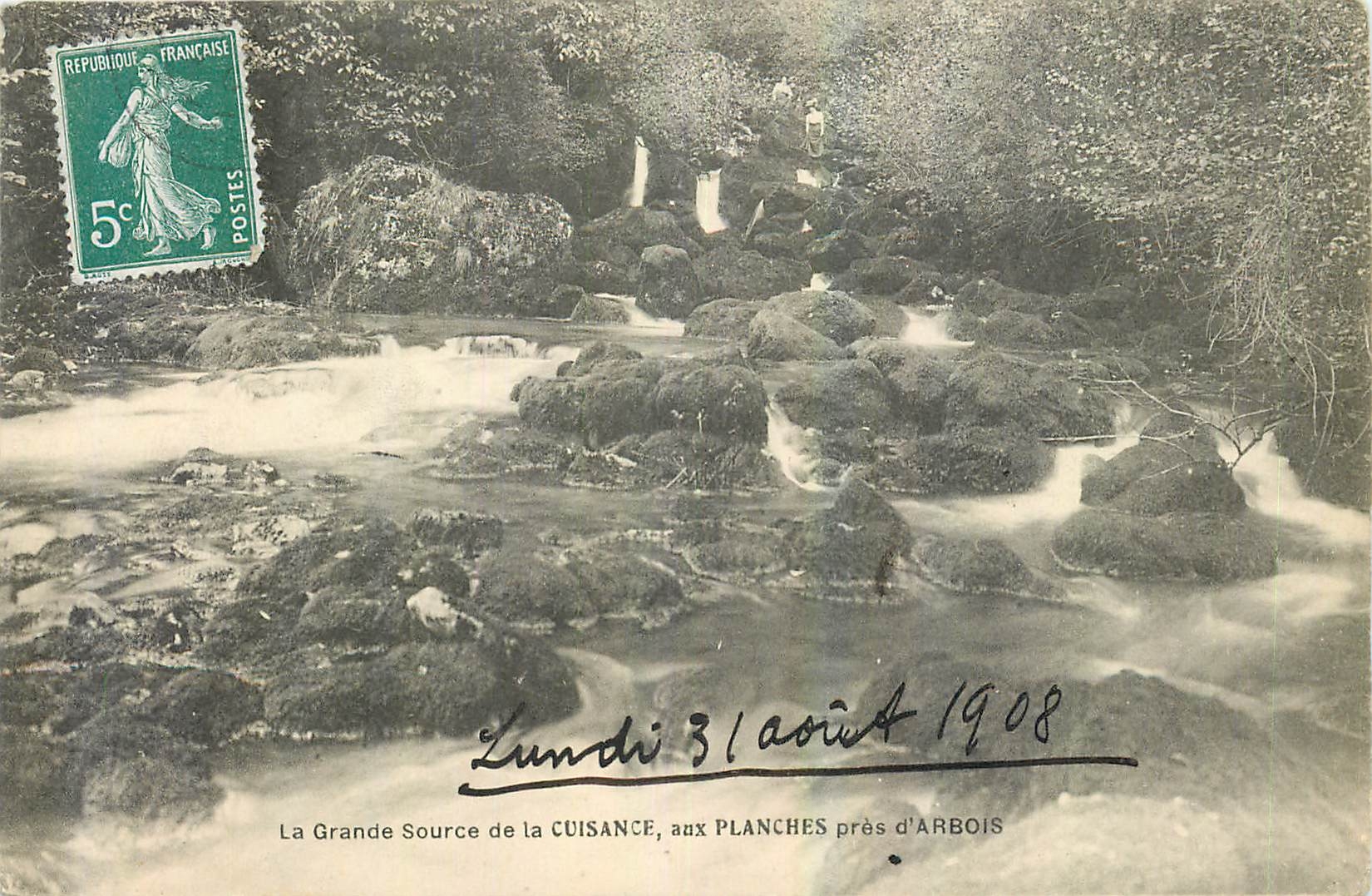 CPA La Grande Source de la Cuisance aux Planches pres d'Arbois 