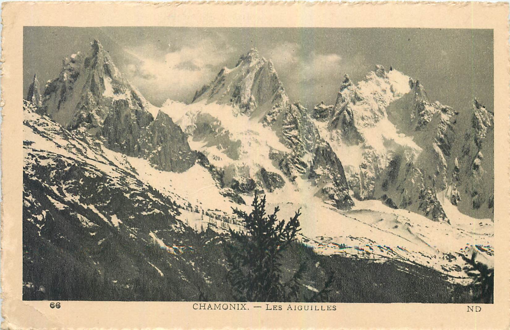 Chamonix — Les Aiguilles — ND - Recto