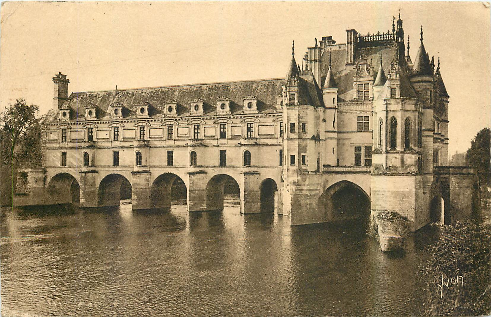 CPA Chateaux de la Loire Chateau de Chenonceaux Indre et Loire Facade Nord Est 