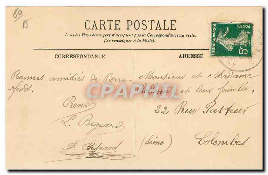 CPA Pierrefonds Le Chateau Cote Ouest  — Rückseite