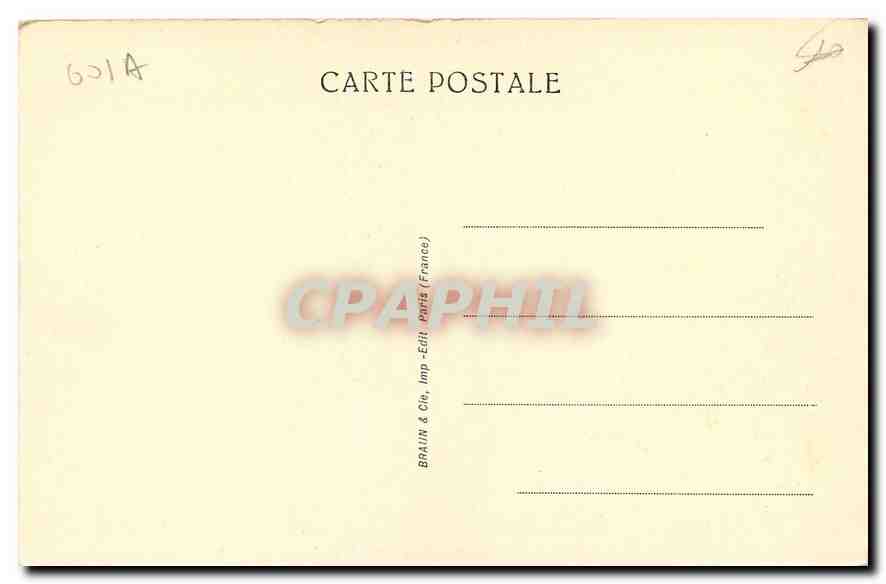 CPA Chateau de Chantilly La Facade Orientale du Petit Chateau  — Rückseite