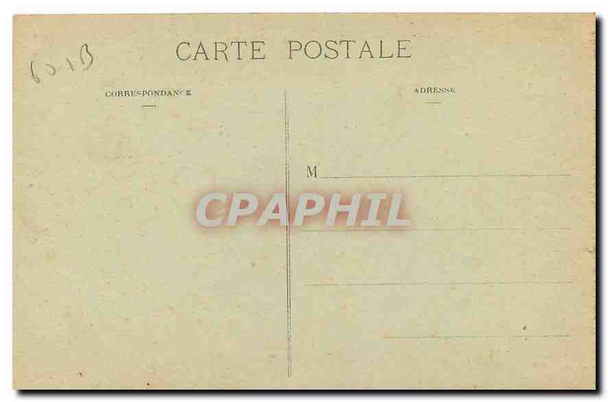 Senlis incendié par les Allemands — Faubourg St-Martin — L’M. Paris, M. D. Bordeaux — Rückseite