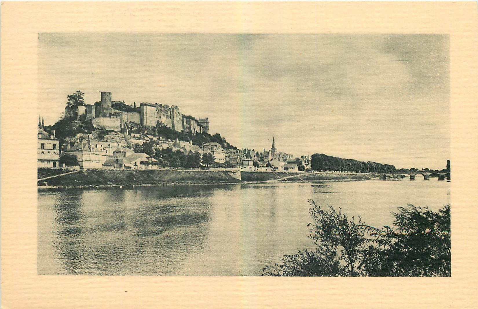 CPA Chinon Le Chateau et la Vienne 