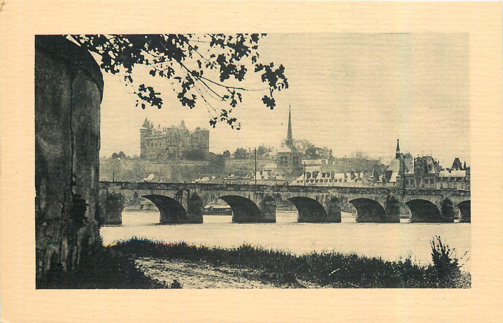 CPA Saumur Le Pont et le Chateau 
