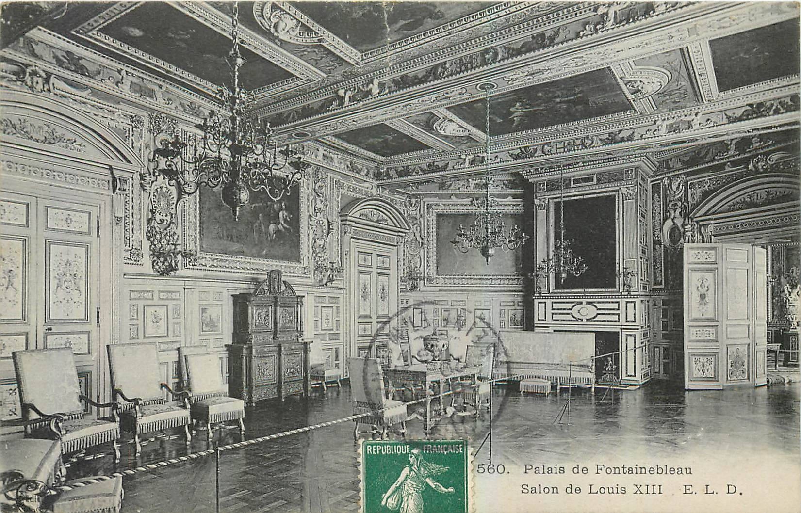 Schloss Fontainebleau — Salon de Louis XIII — E. L. D. n° 560