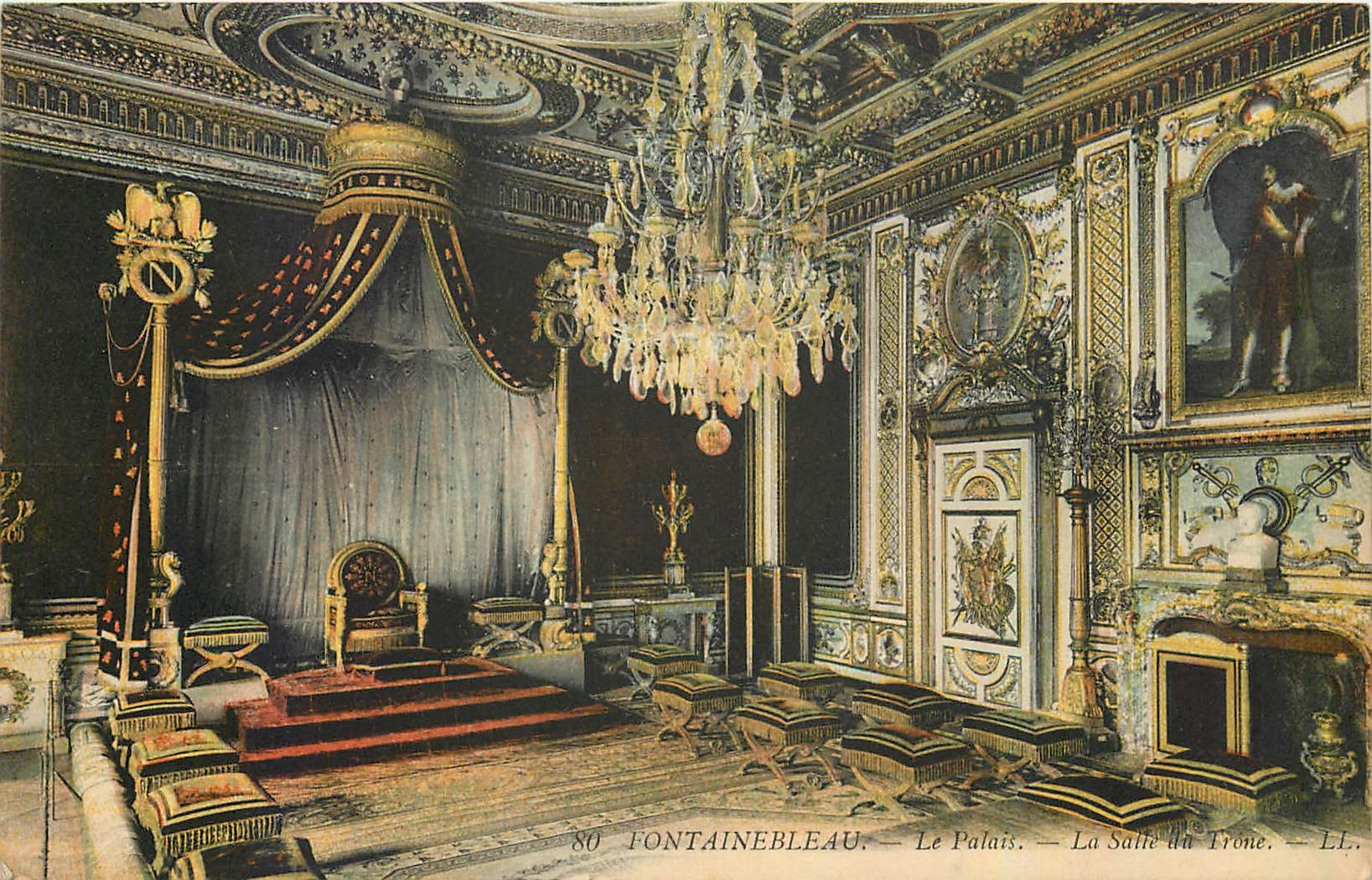 Fontainebleau — Le Palais — La Salle du Trône — LL. — N° 80