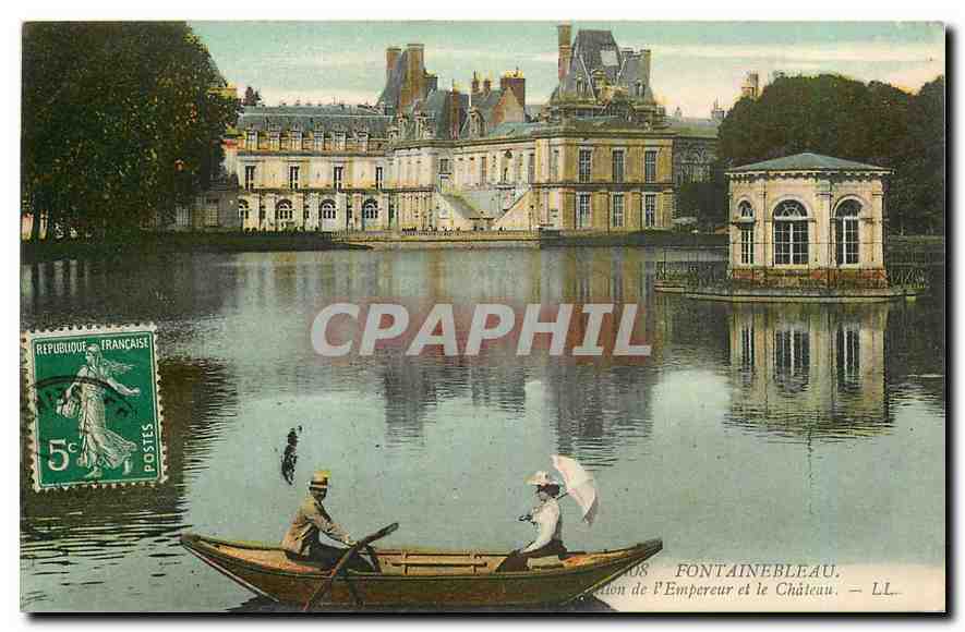 Fontainebleau — Blick auf den Kaiser und das Schloss — LL. n° 1008