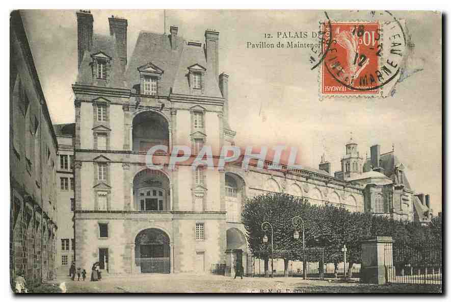Palast von Maintenon — Pavillon von Maintenon — C. B. N. G. F. Paris
